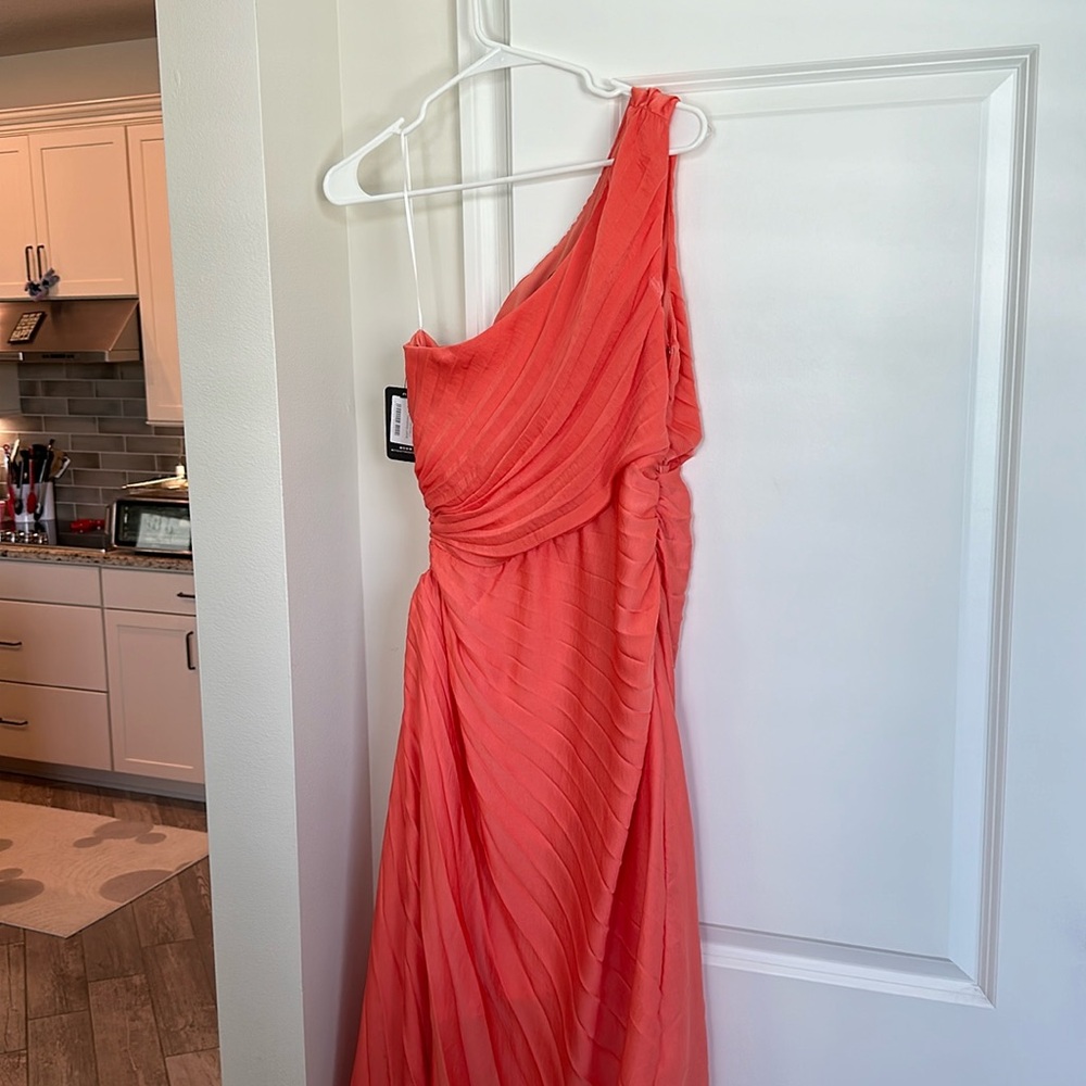 One shouldered dress size large with side cut out